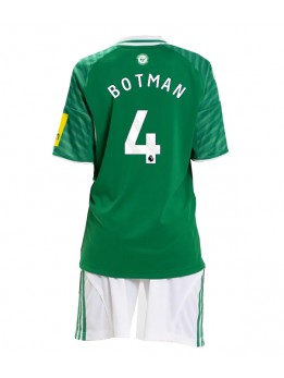Newcastle United Sven Botman #4 Replika Borta Kläder Barn 2025-26 Kortärmad (+ byxor)